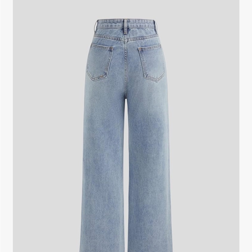 Cider Light Blue Wide Leg Jeans